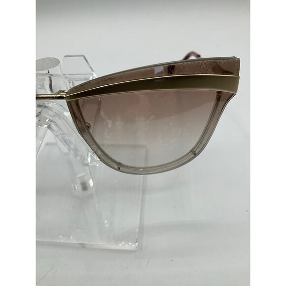 Pre-Owned Prada SPR 12U Unisex Sunglasses-Clear/ Brown/Gold - Picture 6 of 12